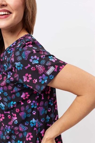 Women’s Maevn Prints scrub top Ombre Paws-5