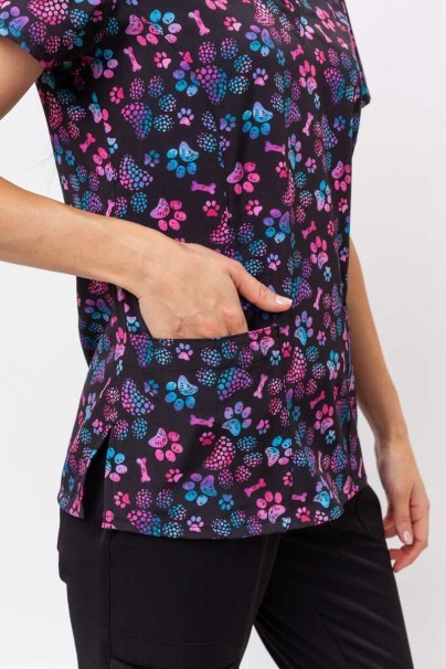 Women’s Maevn Prints scrub top Ombre Paws-4