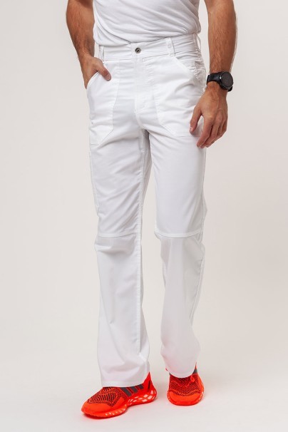 Men's Cherokee Revolution scrubs set (V-neck top, Fly Cargo trousers) white-7
