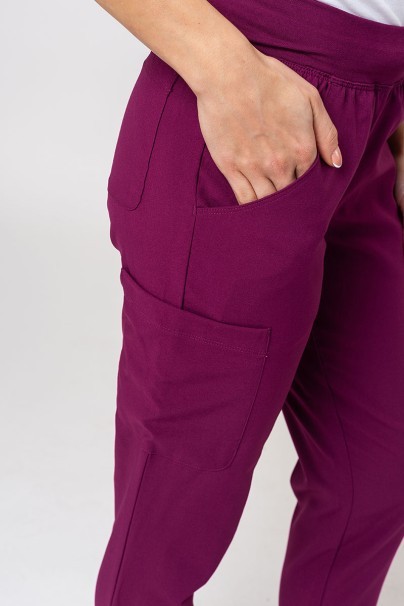 Women’s Maevn Momentum Jogger scrub trousers wine-3