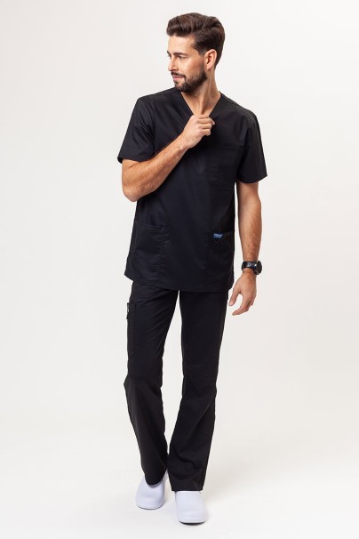 Men's Cherokee Revolution V-neck scrub top black-5