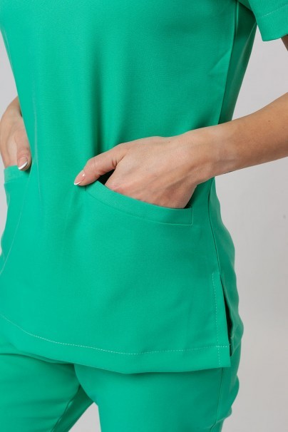 Women’s Sunrise Uniforms Premium Joy scrubs top light green-3