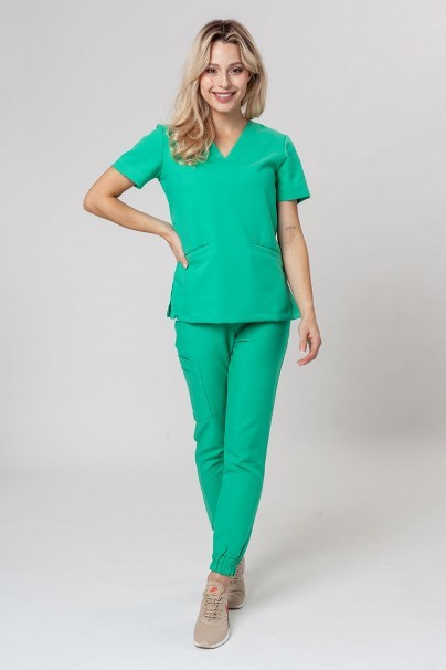 Women’s Sunrise Uniforms Premium Joy scrubs top light green-4