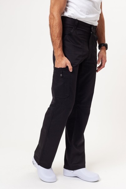 Men's Cherokee Revolution scrubs set (V-neck top, Fly Cargo trousers) black-7