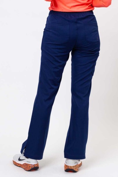 Women's Healing Hands Rebecca Flare scrub trousers navy-2