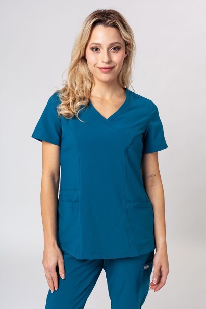 Women's Maevn Momentum scrubs set (Asymetric top, Jogger trousers) caraibbean blue-2