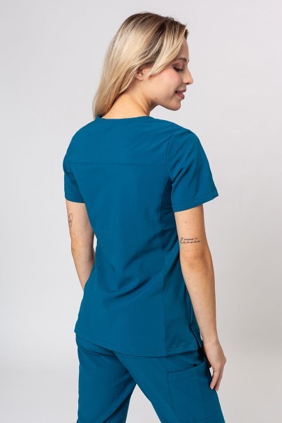 Women’s Maevn Momentum Asymetric scrub top caribbean blue-2