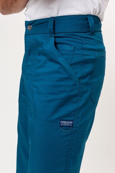 Men’s Cherokee Revolution Fly Cargo scrub trousers caribbean blue-3