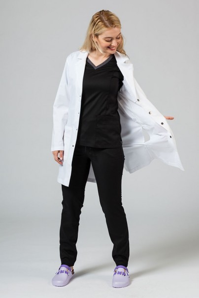 Women’s Adar Uniforms Snap lab coat (elastic) -2