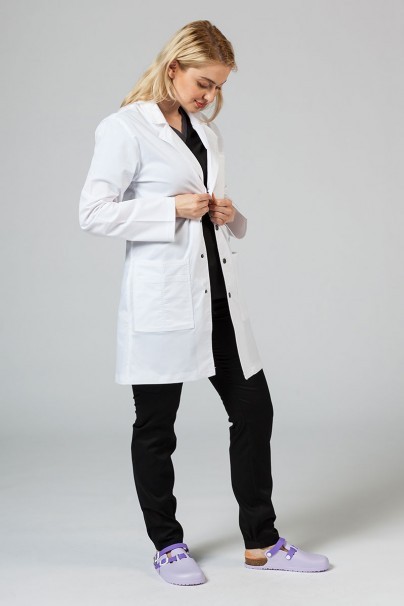 Women’s Adar Uniforms Snap lab coat (elastic) -2