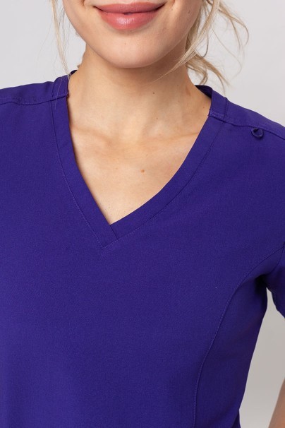 Women’s Maevn Momentum Double V-Neck scrub top grape-2