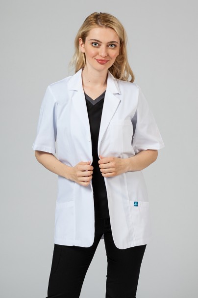 Women’s Adar Uniforms Short Sleeve Consultation lab coat-2