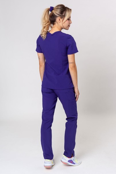 Women’s Maevn Momentum Double V-Neck scrub top grape-7