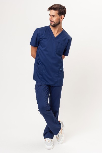 Men's Cherokee Revolution V-neck scrub top navy-5