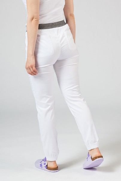 Women's Maevn Matrix Semi-jogger scrub trousers white-2