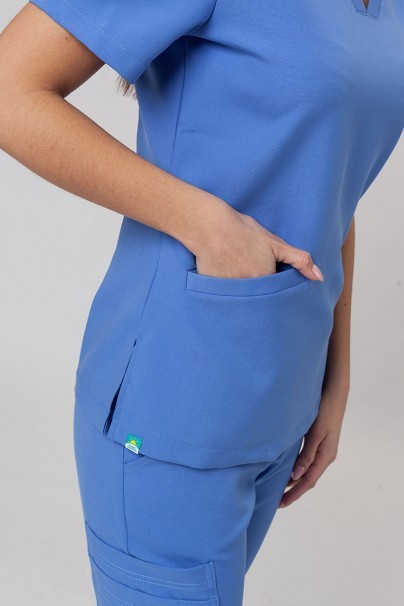 Women’s Sunrise Uniforms Premium Joy scrub top classic blue-3