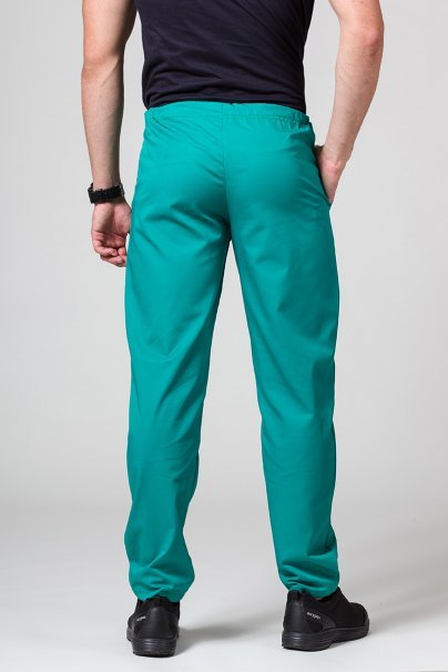 Men’s Sunrise Uniforms Basic Classic scrubs set (Standard top, Regular trousers) hunter green-8