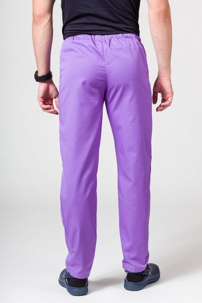 Men’s Sunrise Uniforms Basic Classic scrubs set (Standard top, Regular trousers) violet-7