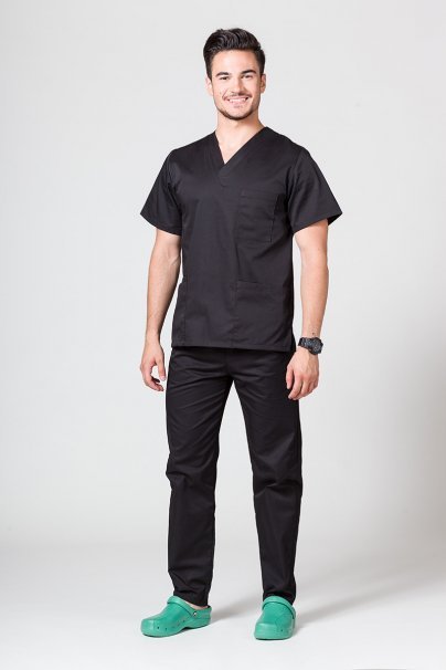 Men's Sunrise Uniforms Basic Regular scrub trousers black-3