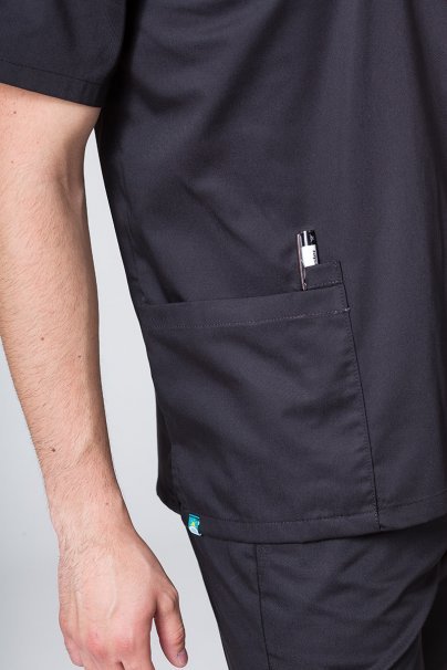 Men’s Sunrise Uniforms Basic Classic scrubs set (Standard top, Regular trousers) black-5