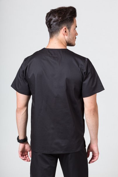 Men’s Sunrise Uniforms Basic Classic scrubs set (Standard top, Regular trousers) black-3