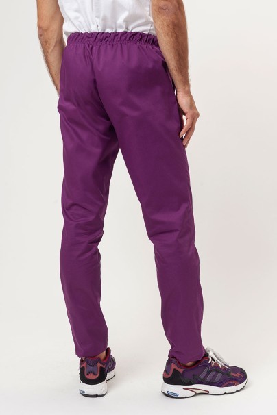 Men's Sunrise Uniforms Basic Regular FRESH scrub trousers plum-1