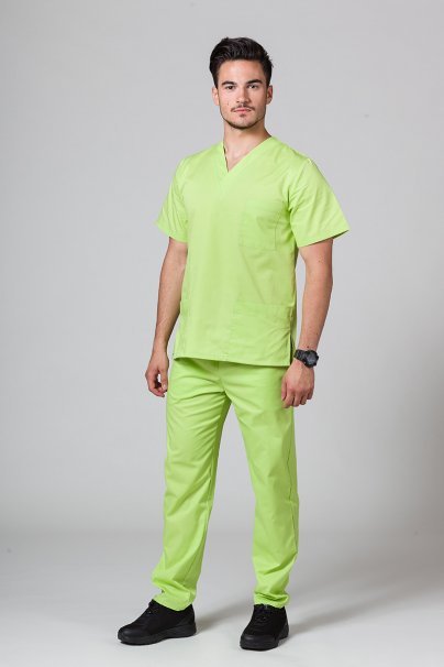 Men's Sunrise Uniforms Basic Regular scrub trousers lime-3