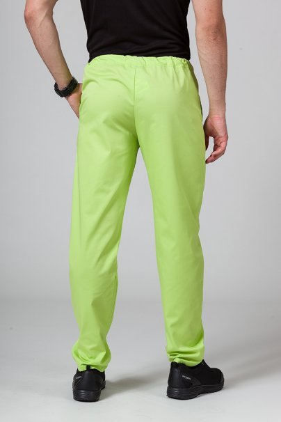 Men’s Sunrise Uniforms Basic Classic scrubs set (Standard top, Regular trousers) lime-7
