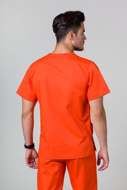 Men’s Sunrise Uniforms Basic Classic scrubs set (Standard top, Regular trousers) orange-3