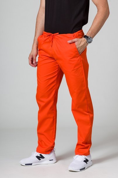 Men’s Sunrise Uniforms Basic Classic scrubs set (Standard top, Regular trousers) orange-6