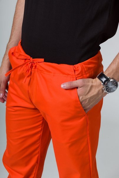 Men’s Sunrise Uniforms Basic Classic scrubs set (Standard top, Regular trousers) orange-8