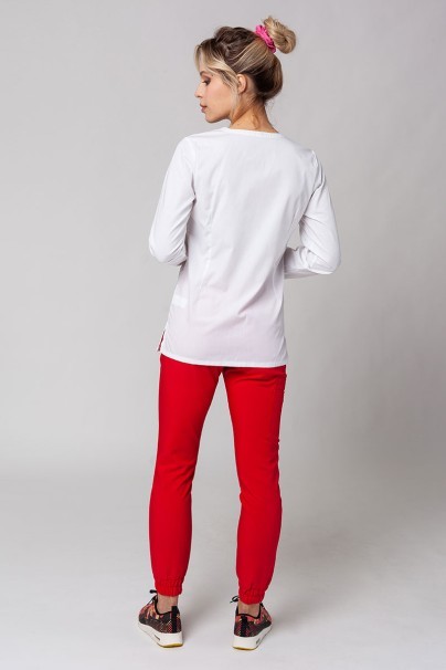Women’s Maevn Red Panda Warm-up scrub top white-2