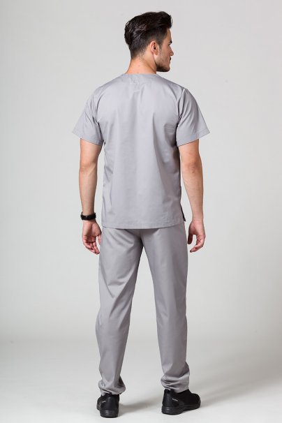 Men’s Sunrise Uniforms Basic Classic scrubs set (Standard top, Regular trousers) pewter-2