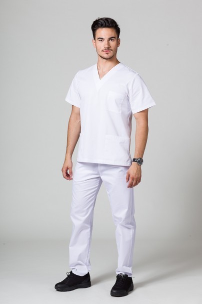 Men's Sunrise Uniforms Basic Regular scrub trousers white-3