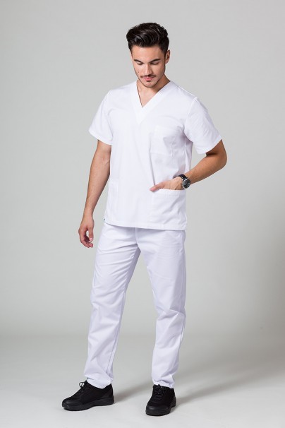 Men's Sunrise Uniforms Basic Regular scrub trousers white-4