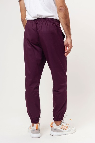 Men's Sunrise Uniforms Easy FRESH jogger scrub trousers burgundy-1