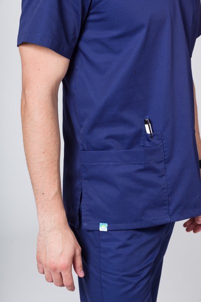 Men’s Sunrise Uniforms Basic Classic scrubs set (Standard top, Regular trousers) navy-5