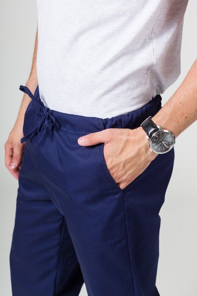 Men’s Sunrise Uniforms Basic Classic scrubs set (Standard top, Regular trousers) navy-8