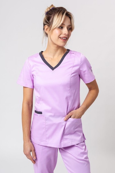 Women's Maevn Matrix Contrast scrubs set lavender-2