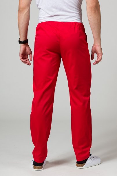Men’s Sunrise Uniforms Basic Classic scrubs set (Standard top, Regular trousers) red-7