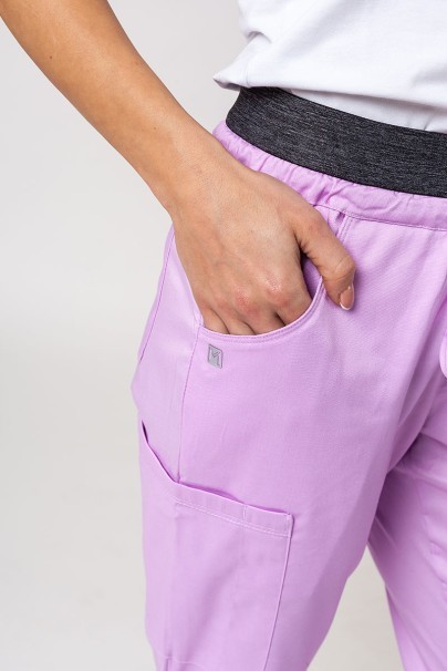 Women's Maevn Matrix Semi-jogger scrub trousers lavender-3