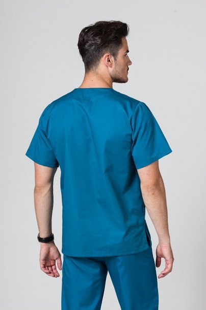 Men’s Sunrise Uniforms Basic Classic scrubs set (Standard top, Regular trousers) caribbean blue-3