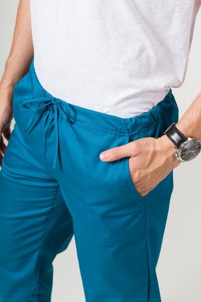 Men’s Sunrise Uniforms Basic Classic scrubs set (Standard top, Regular trousers) caribbean blue-8