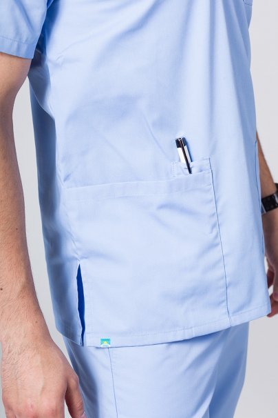 Men’s Sunrise Uniforms Basic Classic scrubs set (Standard top, Regular trousers) ceil blue-5