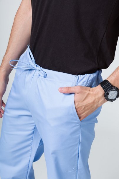 Men’s Sunrise Uniforms Basic Classic scrubs set (Standard top, Regular trousers) ceil blue-8