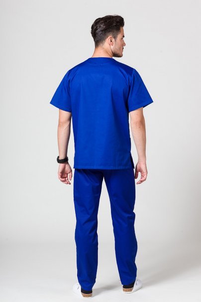 Men’s Sunrise Uniforms Basic Classic scrubs set (Standard top, Regular trousers) galaxy blue-2