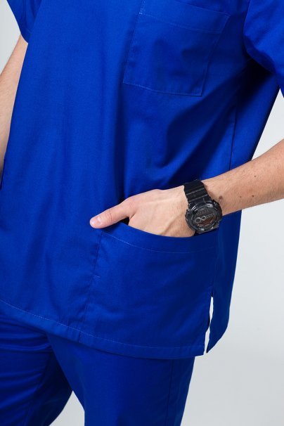 Men’s Sunrise Uniforms Basic Classic scrubs set (Standard top, Regular trousers) galaxy blue-5