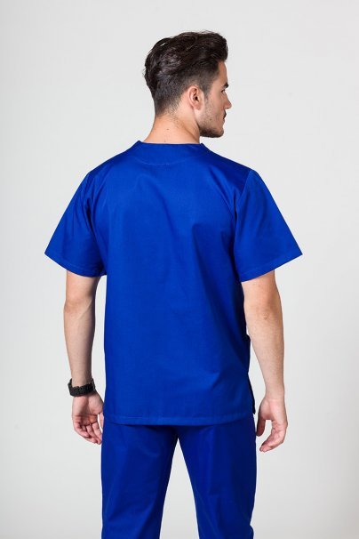 Men’s Sunrise Uniforms Basic Classic scrubs set (Standard top, Regular trousers) galaxy blue-4