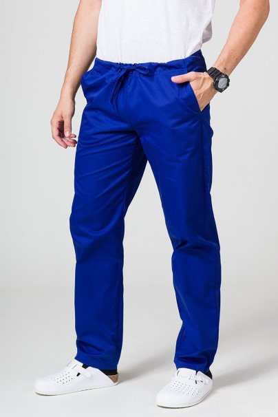 Men’s Sunrise Uniforms Basic Classic scrubs set (Standard top, Regular trousers) galaxy blue-7