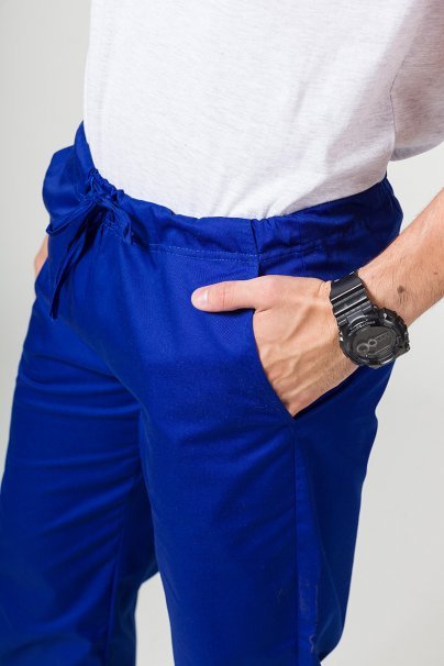 Men’s Sunrise Uniforms Basic Classic scrubs set (Standard top, Regular trousers) galaxy blue-9